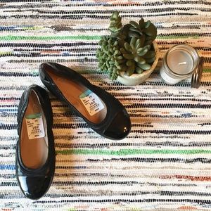 Patent leather business casual flats